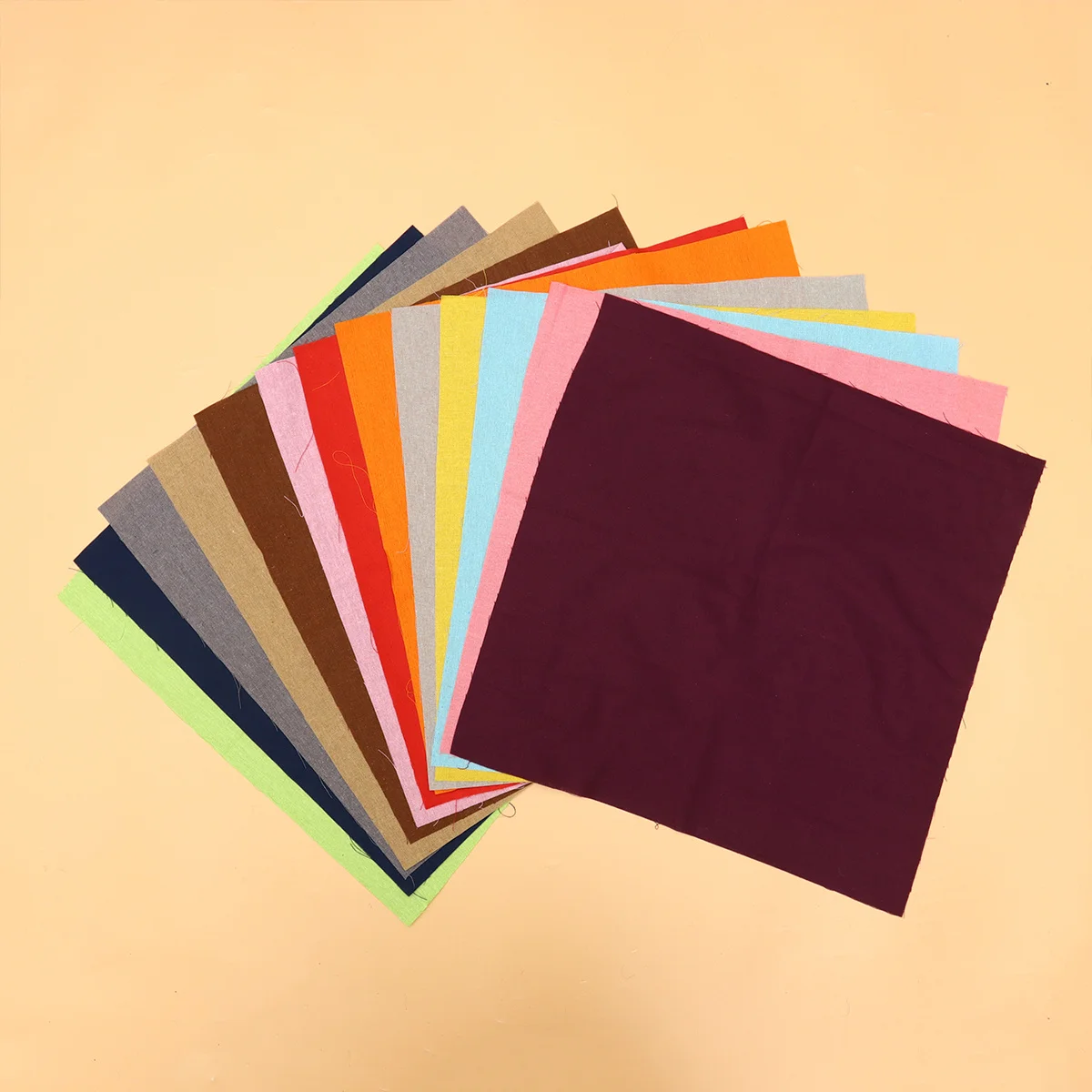 

14Pcs Solid Color Cloth DIY Patchwork Perfect for Handmade Quilting Scrapbooking Sewing Project Accessories Handmade Patchwork