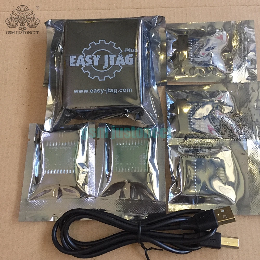 2019 Easy Jtag Plus Box und 5 Adapter (VOLLSTÄNDIGES SET JTAG-Adapter 1-BIT ISP 4-Bit ISP U-Buchse E-Buchse-Adapter) + ein Kabel