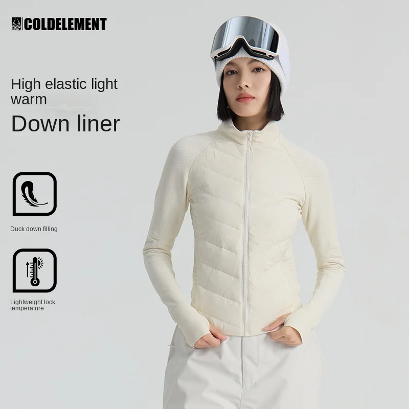 سترة تزلج نسائية عالية الجودة من STLF للخريف والشتاء سترة رياضية خارجية خفيفة الوزن ودافئة للتزلج وركوب الدراجات #5