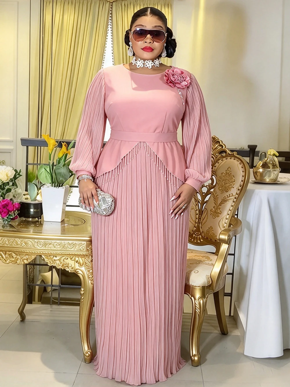 2026 Summer Autumn African Clothing Wedding Party Evening Dresses For Women Ankara Dashiki Maxi Robes Turkey Ladies Long Dress