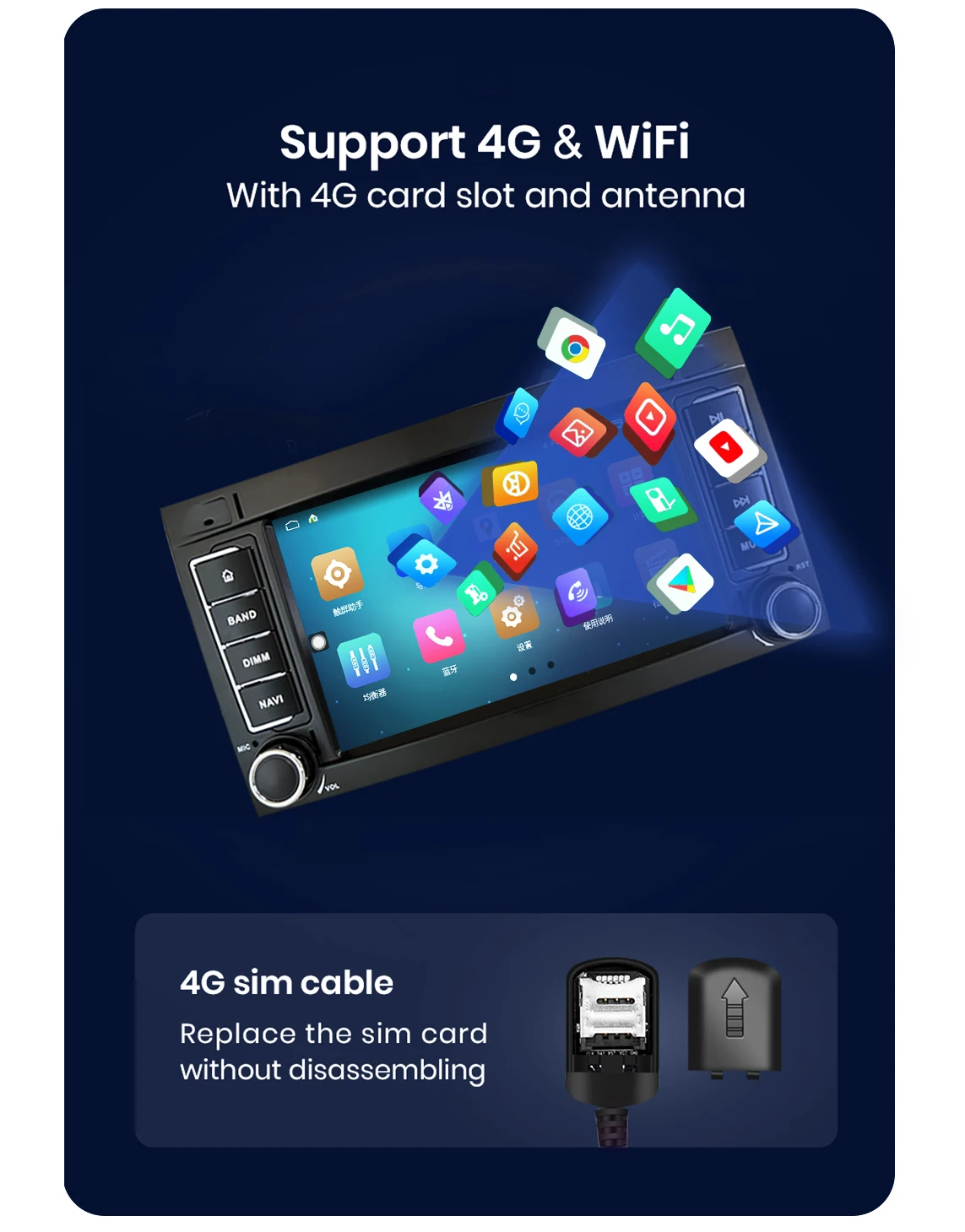 Car Radio For Volkswagen Touareg 1 7L 2002-2010 T5 Wireless Carplay Multimedia Bluetooth Android Auto WIFI 4G GPS Stereo CHSTEK view 4