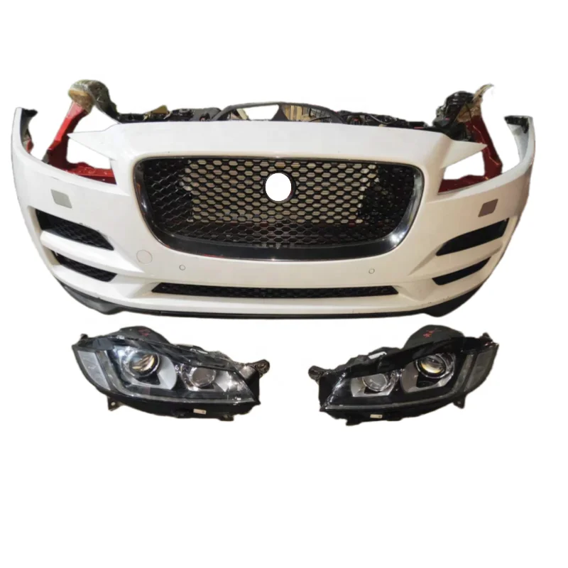 High Quality Used Original for Jaguar T-PACE Car Bumper with Radiator and Headlight Front Bumper