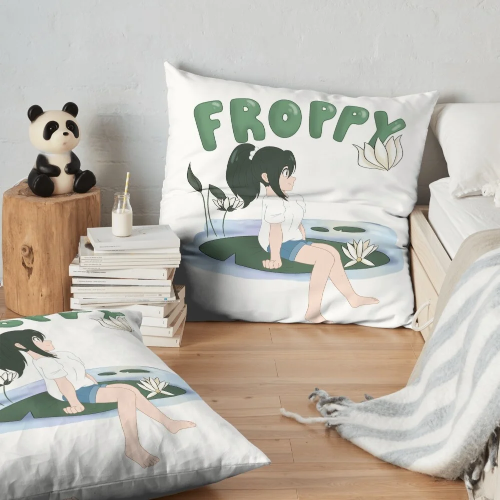 Froppy Decoration Pillow Case Sofa Waist Throw Cushion Cover Home Decor