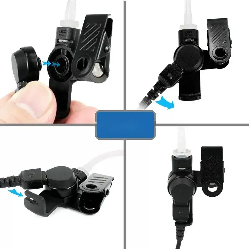 10pc Tubo D'aria Auricolare Auricolare Microfono per Hytera HYT PD700 PD700G PD702 PD705 PD780 PD780G PD782 PD790EX PT580H Radio Walkie Talkie