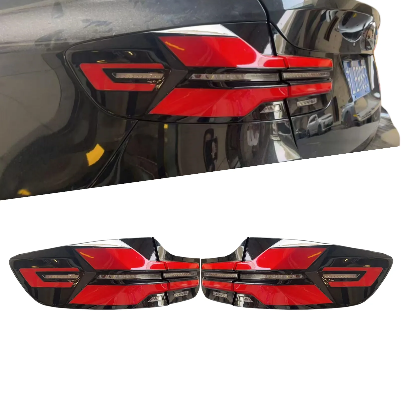 

For BMW X6 08-14 E71 High quality Tail Light Assembly Old to New Model LED Flowing Turn Signal Brake Light Plug and Play