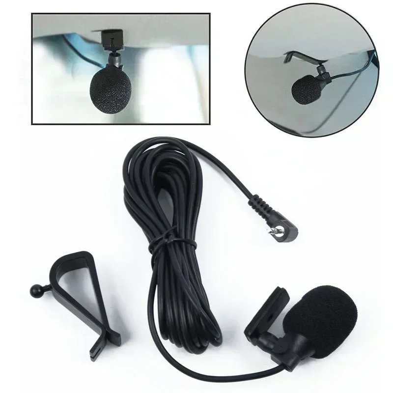 3 Meters 2.5mm External Microphone For Bluetooth Pioneer Stereos Radio Receiver Car Radio Microphone Mic Connector Plug Bracket image 6