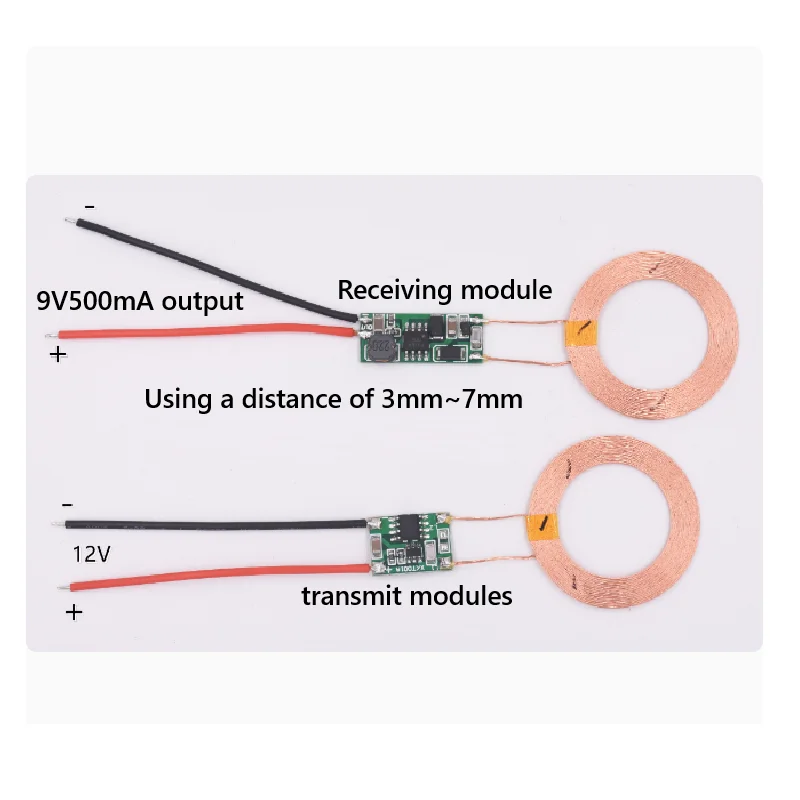 12V transmission 9V output wireless charging module wireless power supply module circuit diagram XKT001-24