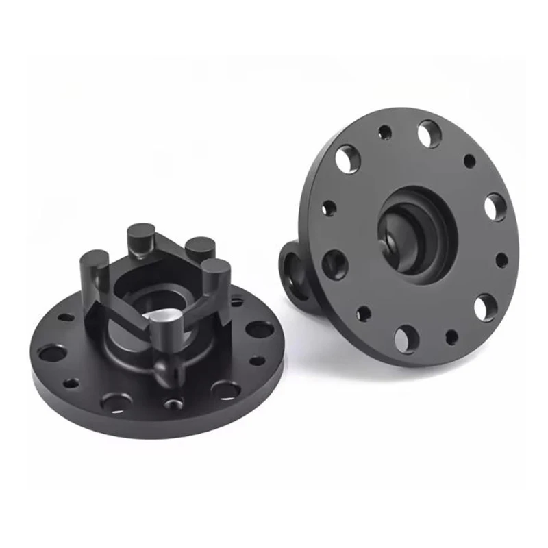 CNC Machined Anodized Aluminum Scooter Wheel Hub Mechanical Mounting Base Machining Parts