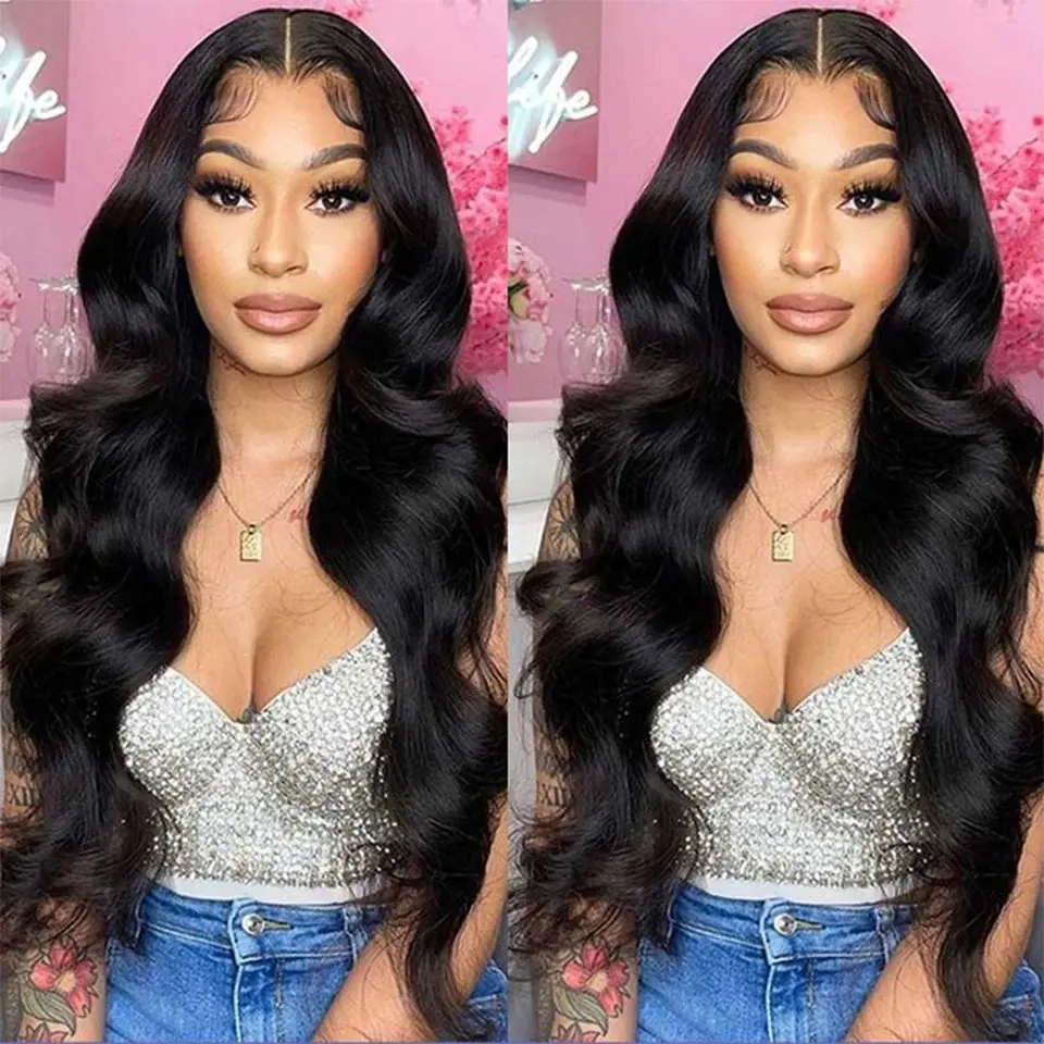 Natural Black 10 Inch  HD Lace Wig 13x6 Human Hair Wig Glueless Pre-Cut Water Bob 13X4 Women Front Wave150 Density