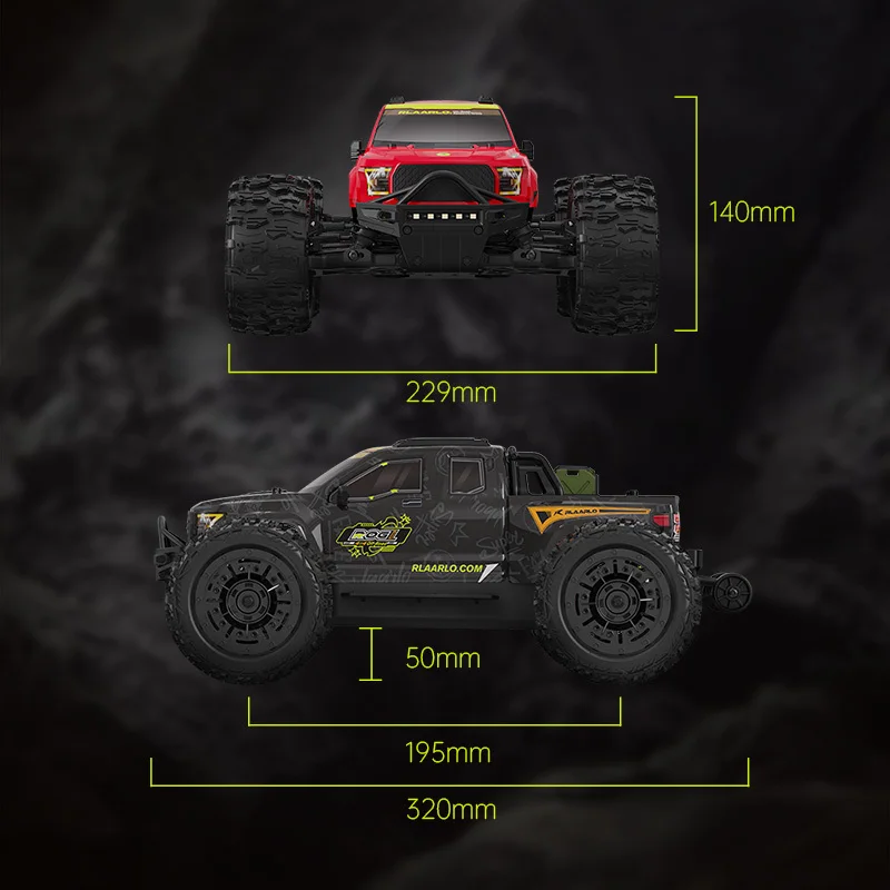 Rallo Gladiator 1:14RC Remote Control Car Monster Remote Control Car Toy Racing Remote Control Car 4WD Off Road