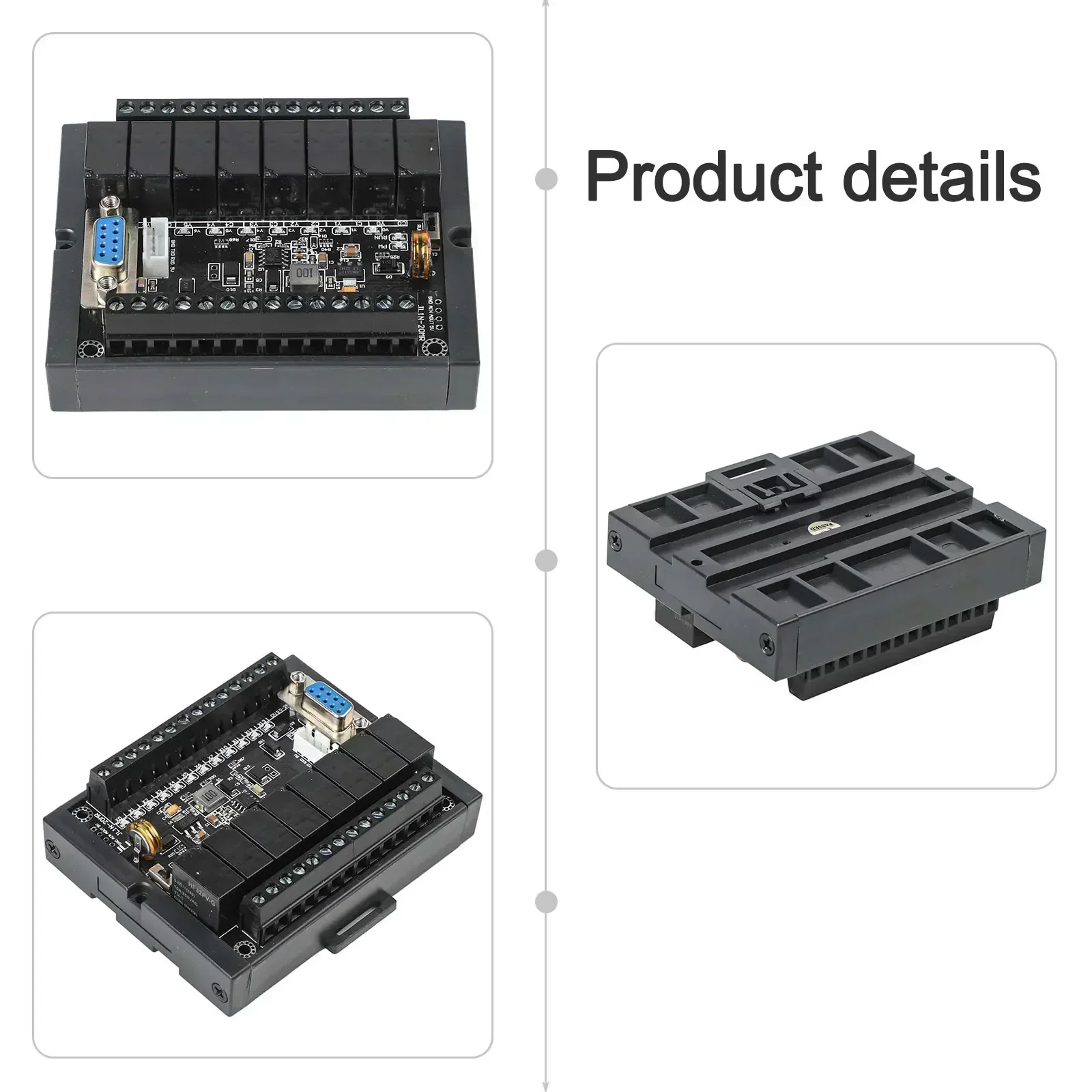 PLC Industrial Control Board FX1N-20MR 12 Input 8 Output Programmable Controller  For Test Measurement Tool Accessory