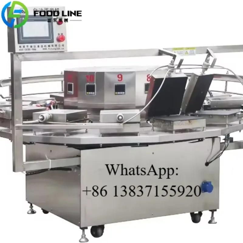 Custom Commercial Waffle Pancake Maker Machine Cone Stick Bowl Cup Different Figures Ice Cream Cone Egg Roll Making Machine