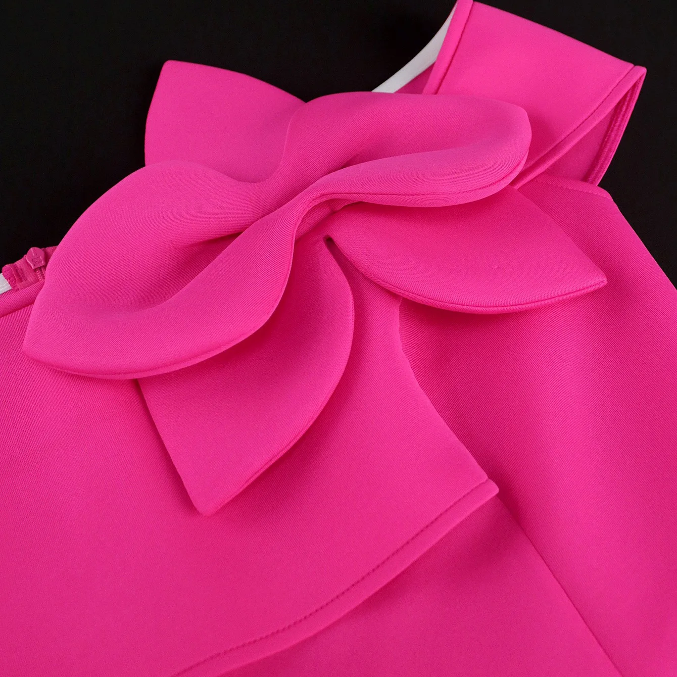 Elegant Dresses for Woman Rose Off the Shoulder Short Sleeve Ruffles High Waisted A Line Knee Length Luxury High Quality Dress