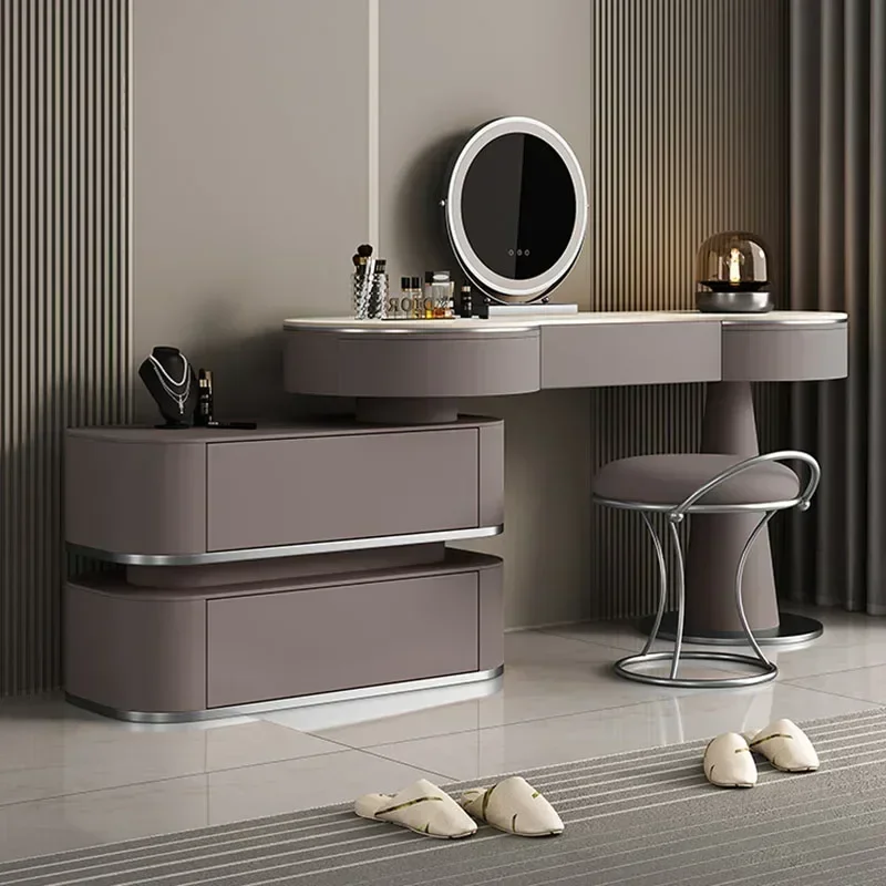 

SAT2 Makeup Bedroom Dressing Table Drawer Girl Bedroom Jewelry Dressing Table Beauty Luxury Nordic Vestidores Lounge Suite Furni