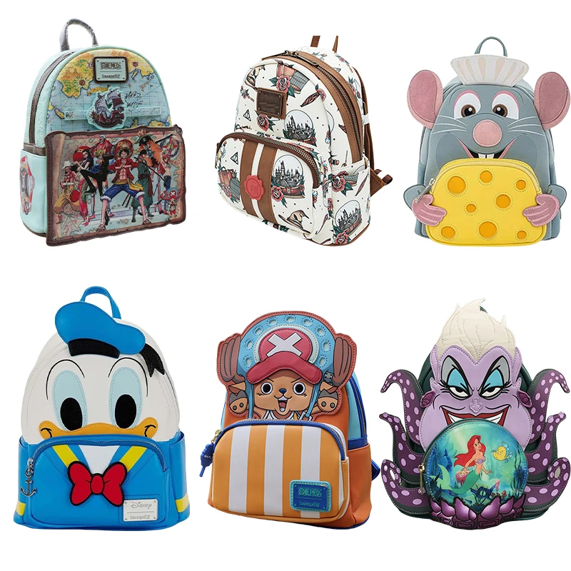

New Tail Goods One Piece Marvel Mermaid Series Anime Merchandise Student School Backpack Student Boy Girls Gift