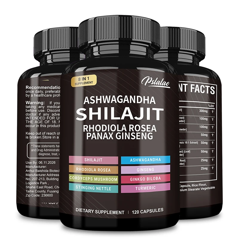 

Shilajit, Ashwagandha, Rhodiola Rosea, Panax Ginseng - Cognitive Function, Digestion, Brain, Immunity, Joint Health, Antioxidant