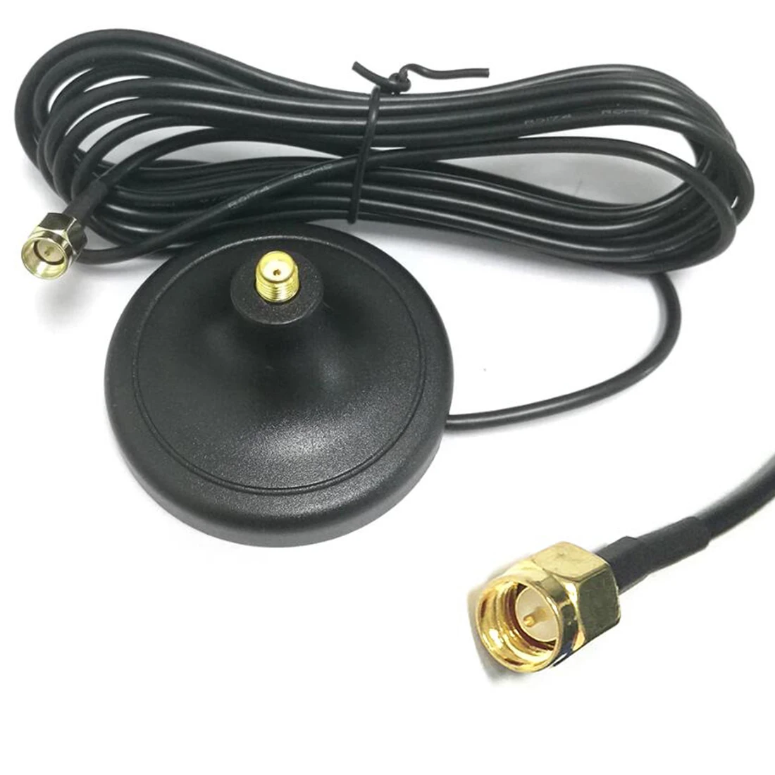 1PC  Antenna Base Extension 50-3/ RG58 Cable SMA/BNC/TNC Male Connector Adapter 1m Weak Magnetism Sucker — zdjęcie 5