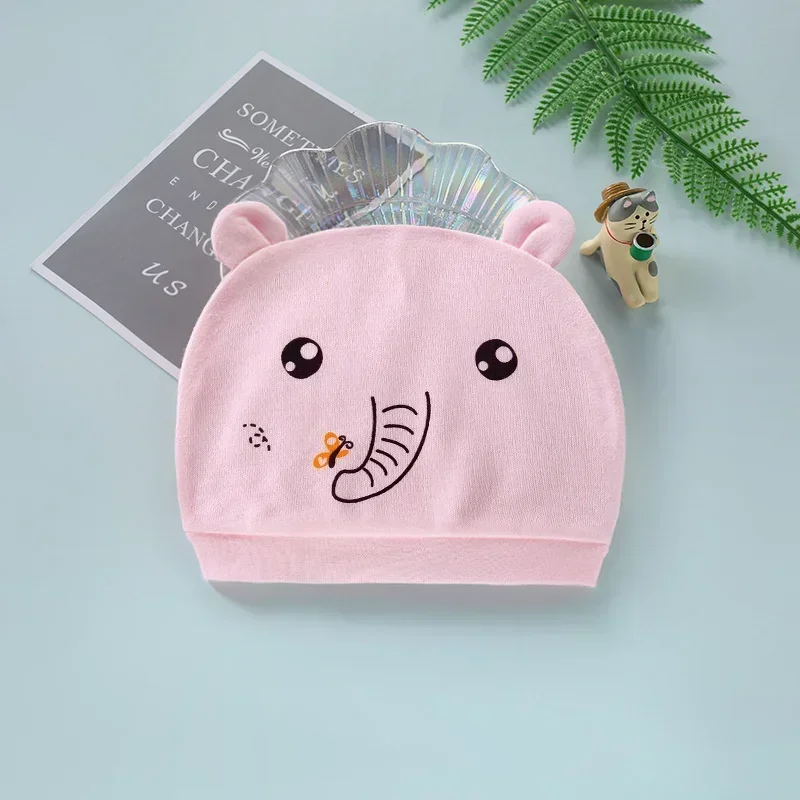 Cute Kids Hat Cap 40 Colors Baby Hats Cotton Born Printed Baby Beanies Hats for 0-3 Months Newborn Toddler Infant Caps