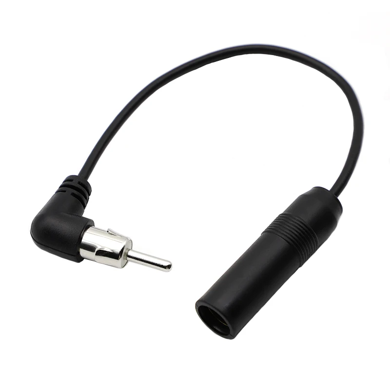 

20CM Car Stereo Audio Radio Antenna Adapter Elbow antenna Male To Female Plug Cable Car Universal AM/FM Radio Aerial Extension