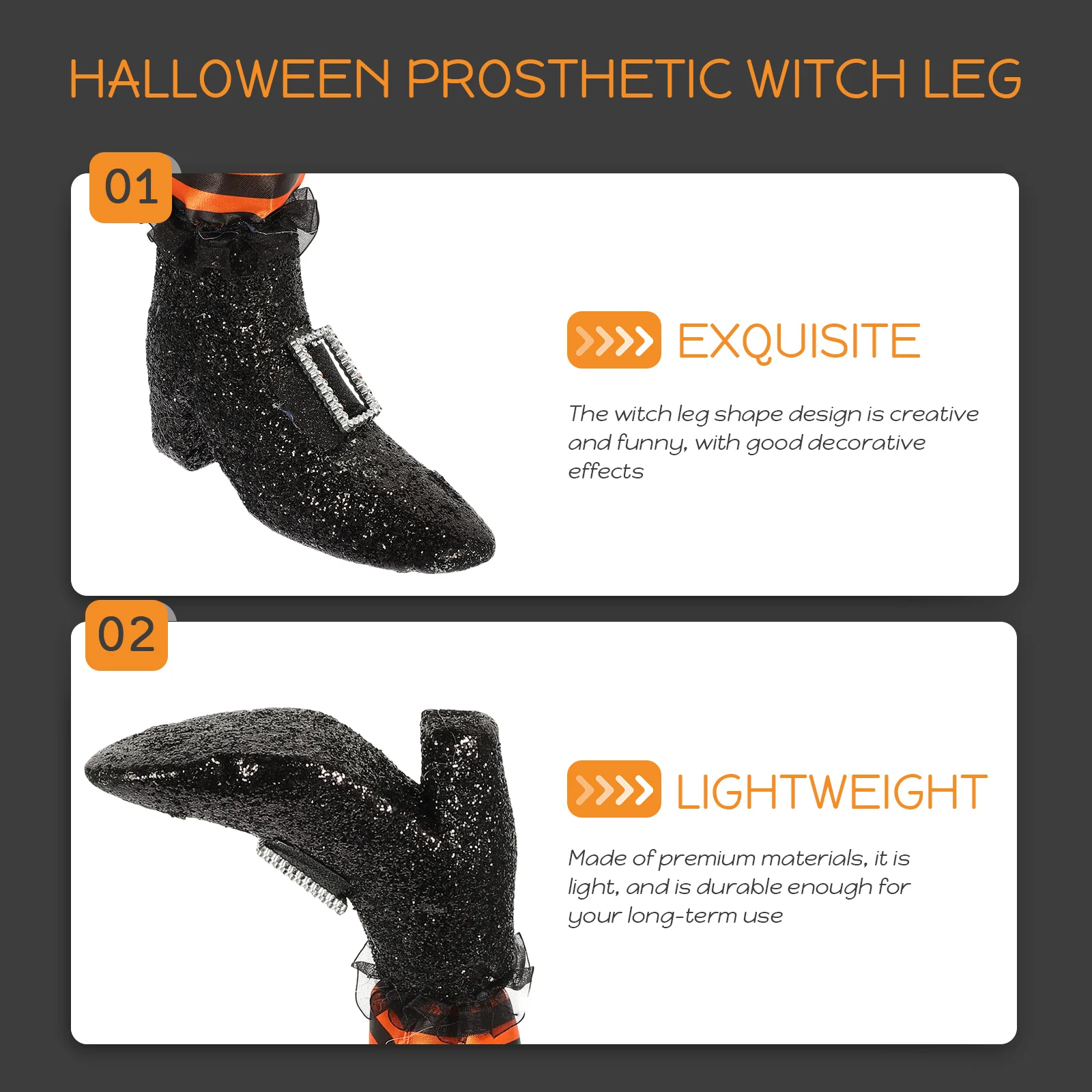 

1set 1Set Upside Down Witch Leg Halloween Garden Yard Lawn Decoration Foam Plastic Cloth Reusable Stake Included Outdoor Haunted