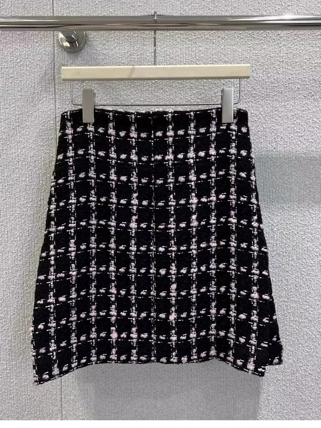 Autumn 2025 New Sle Small Fraance Faion Knitted Plaid Coat Skirt Set Women's Faion Ensemble Warmth Comfortable Fit