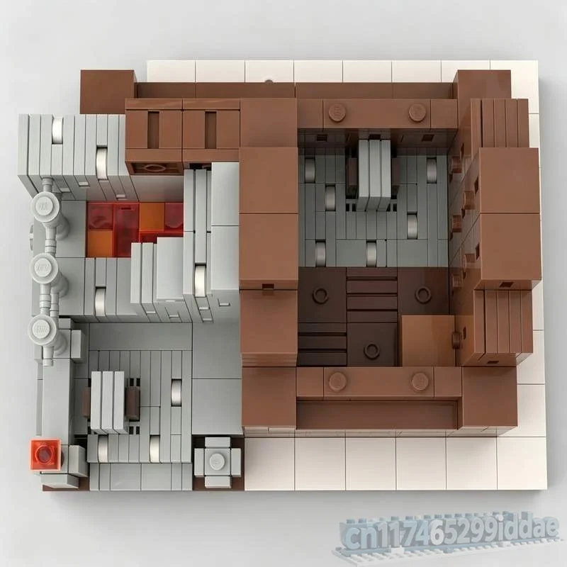 NEW 1621PCS Snowy Tundra Village Smith MOC Model Custom Puzzle Winter Scene DIY Assembly Educational Blocks Creative Town Toys