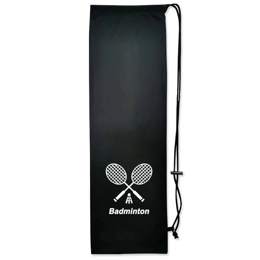 

Drawstring Pocket Badminton Racket Bag Flannel Cover Large Capacity Tennis Racket Bags 2 Rackets 23cmx72cm