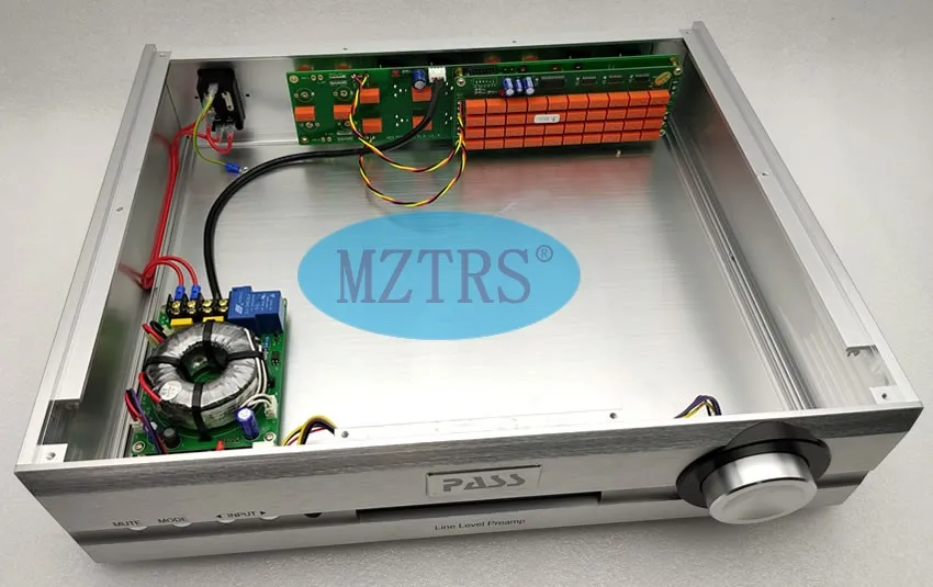 

finished PASS preamplifier Chassis Fever Remote Volume Control Board Passive Front-end RCA Balanced XLR VFD Display