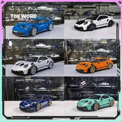 Norev Car Model 1/18 Simulation Porsche 911 992 GT3 2021 Car Model Room Display Alloy Car Model Boy Collection Birthday Toy Gift