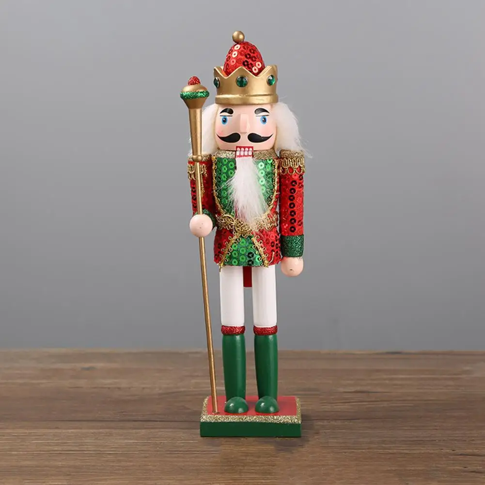 Christmas Decoration Desktop Ornament Adorable Soldier Nutcracker Figure Charming Christmas Ornament Puppet Toy for Desktop