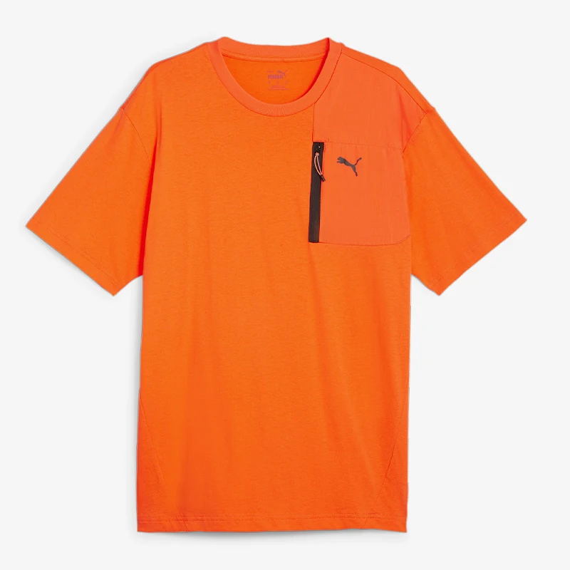 

Мужская повседневная модная свободная футболка Puma Authentic New Season с коротким рукавом 678357-60