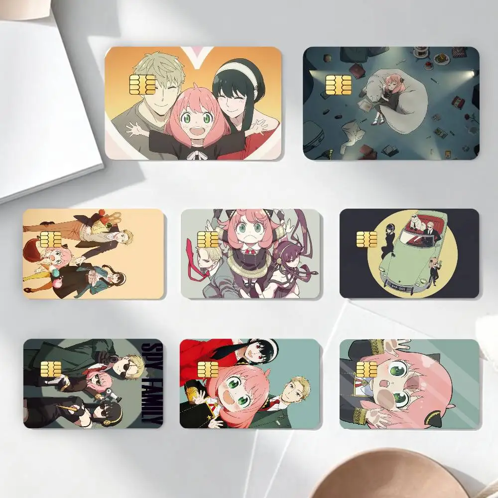 

Forger Family Spy Family Credit Card HD Stickers Game Card Decal Card Matte Film Skin Small Chip Waterproof Sticker
