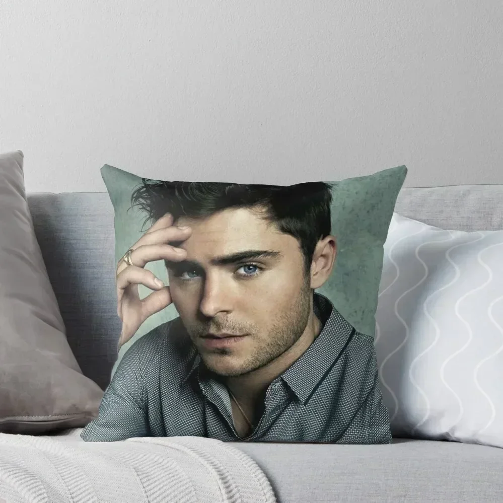 Zac Efron The Best Wallpaper Throw Pillow Christmas Pillows Luxury Sofa Cushions pillow