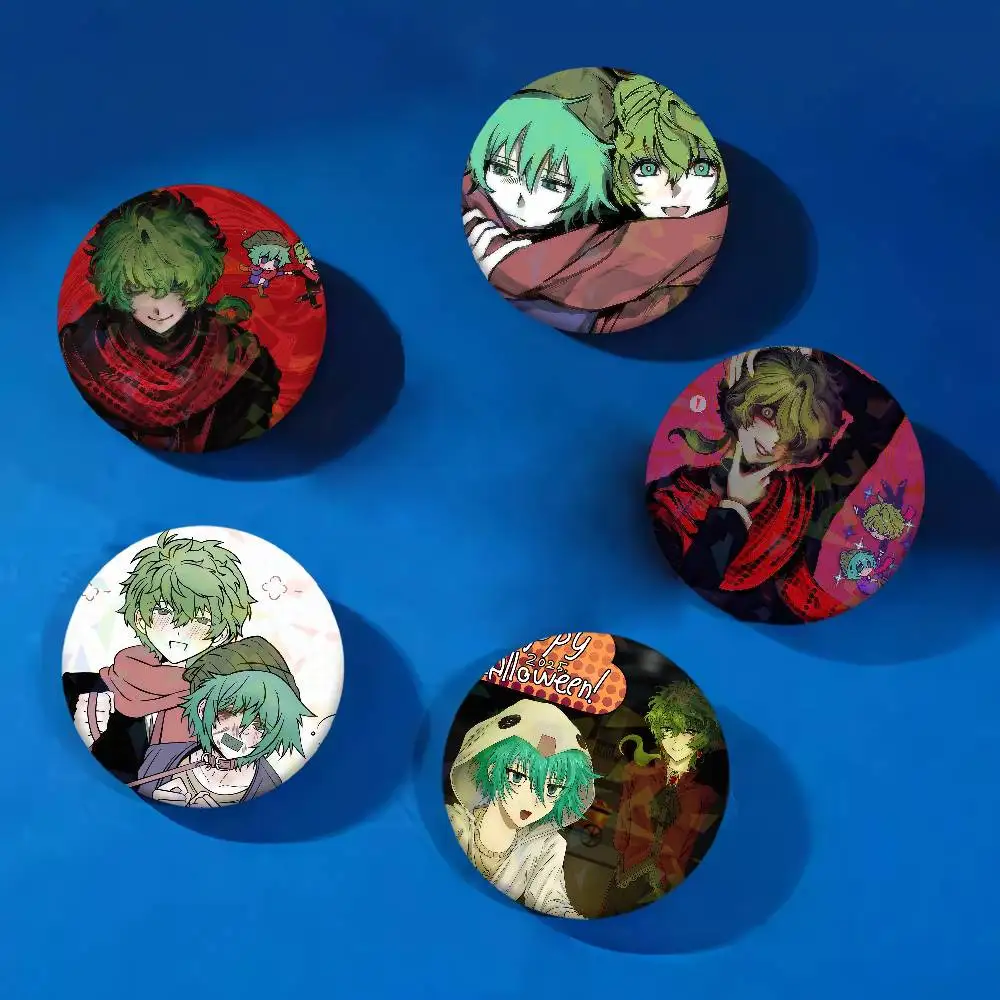Game Your T-Turn To Die YTTD Hiyori Pins Lapel Birthday Brooch Gift Backpack Clothes Accessory Decoration Badge Set Glass Shine