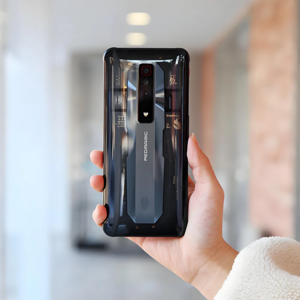 Nubia Red magic 5G / 6spro / 7spro, Gaming Phone , appearance 90%-95% old cell phones，Transparent shell, black outer shell