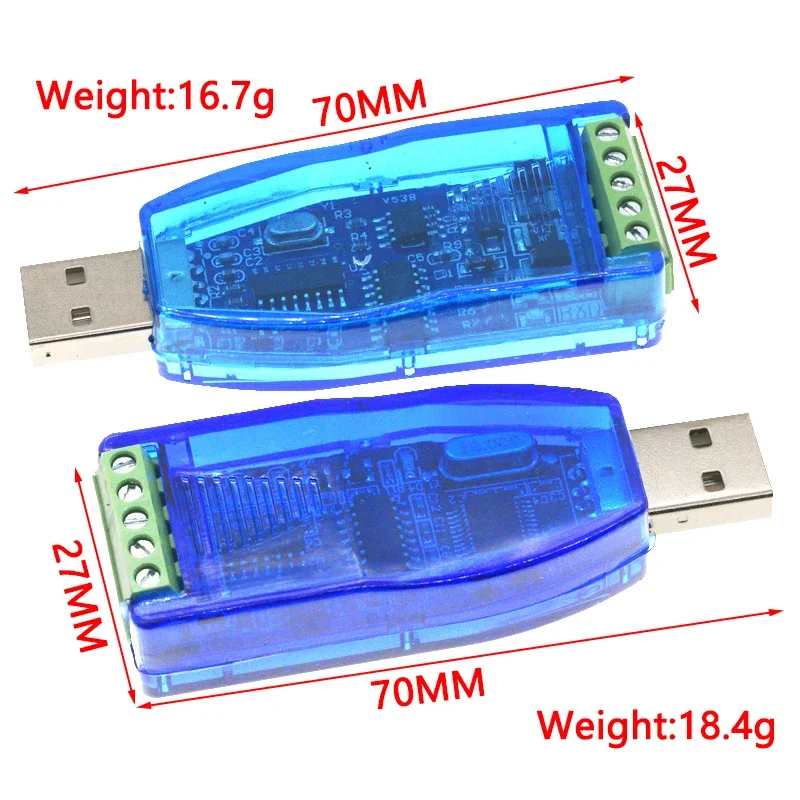 Industrial USB To RS485 Converter Upgrade Protection RS232 Converter Compatibility V2.0 Standard RS-485 A Connector Board Module