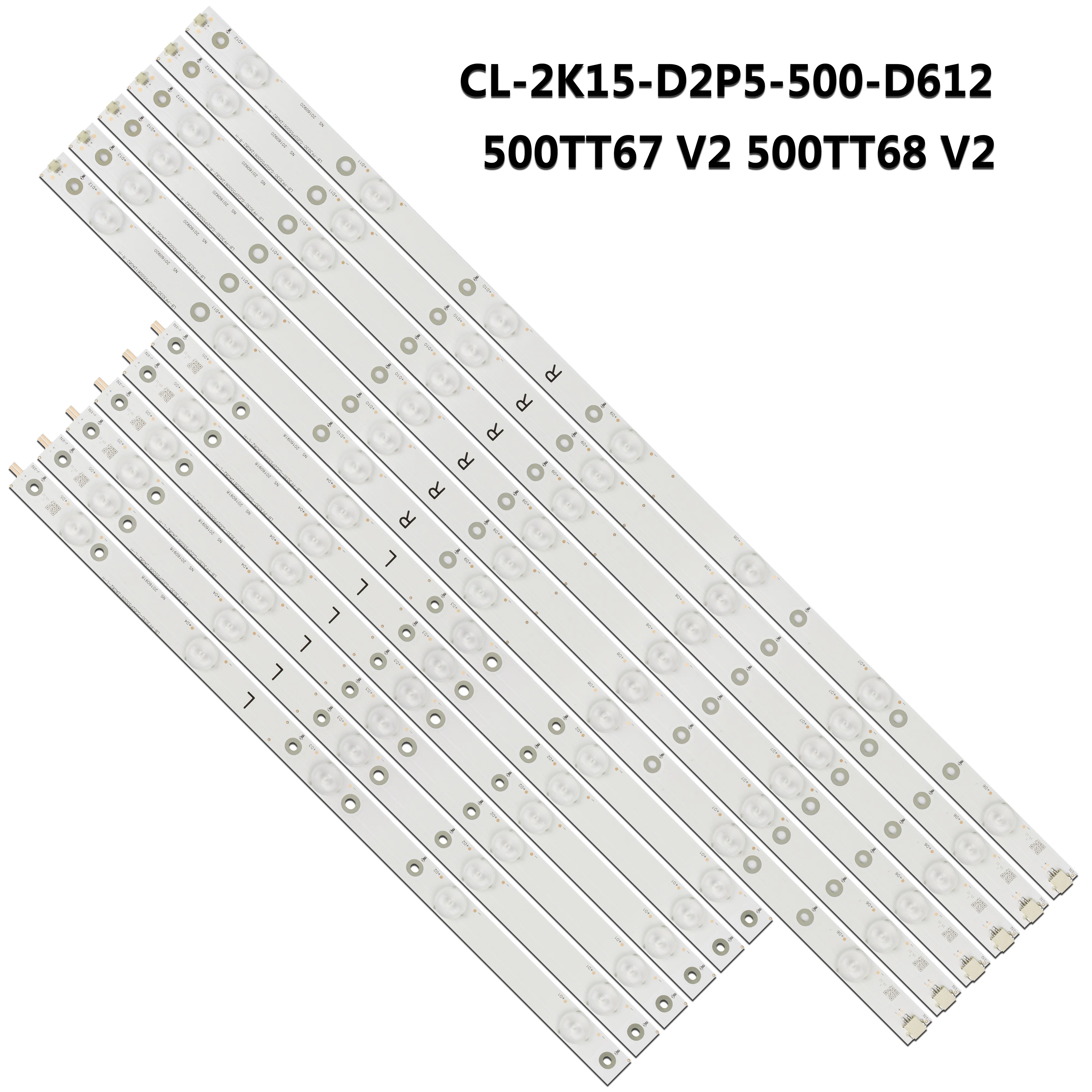 New 12pcs/Kit LED strips for PHILIPS 50 TV 50PUF6650 50PUT6400 50PUH6400/88 50PUT6400/12 50PUH6300 50PUF6461/T3 50put6400/60