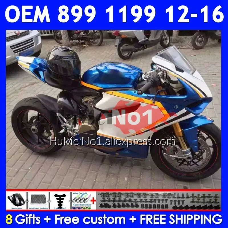 Injection For DUCATI Panigale 899 1199 S 1199R 324No.22 899S 1199S 12 13 14 15 16 2012 2013 2014 2015 2016 Blue yellow Fairing