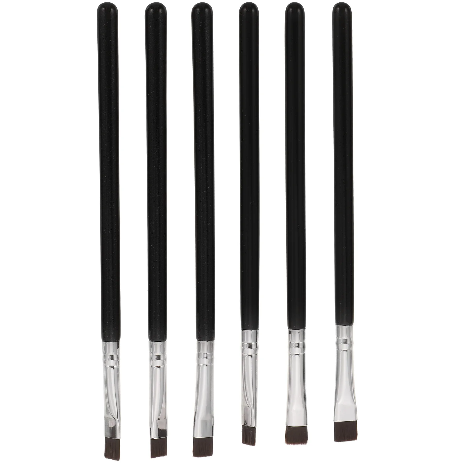 

6Pcs Makeup Brush Set Flat Eyeliner Brush Soft Precision Tips Multifunctional Eye Tool Ideal Gift for Women Family