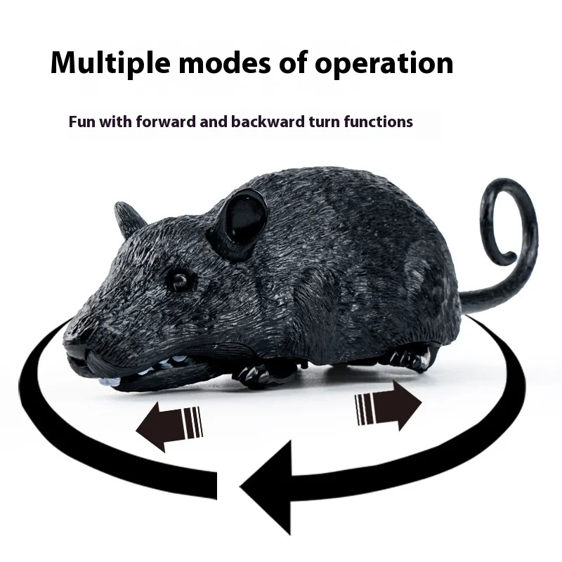 Simulation Funny Toys Electric Infrared Remote Control Mouse Halloween Festival Electric Charging Prank Toy for Kids Adults