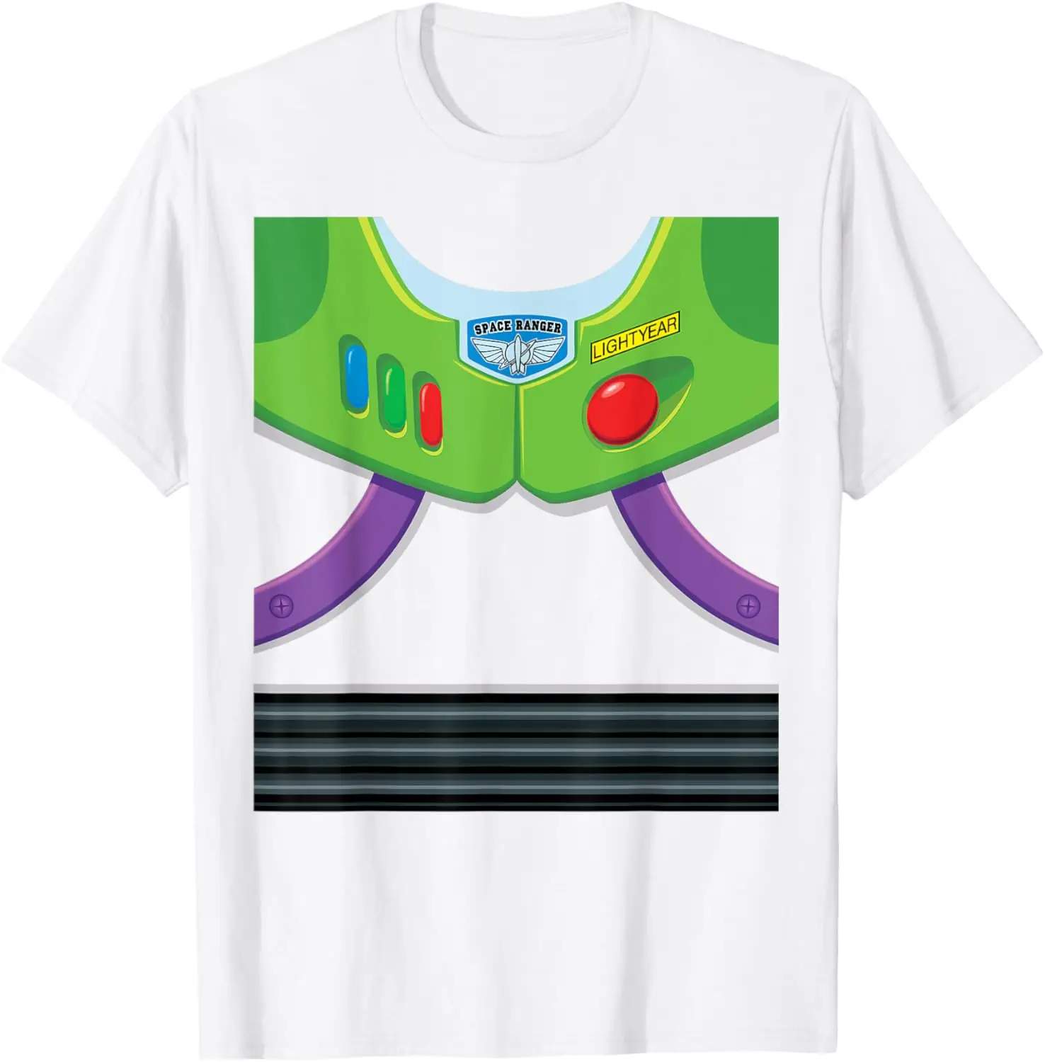 y la camiseta del disfraz de Halloween del Buzz Lightyear de Pixar