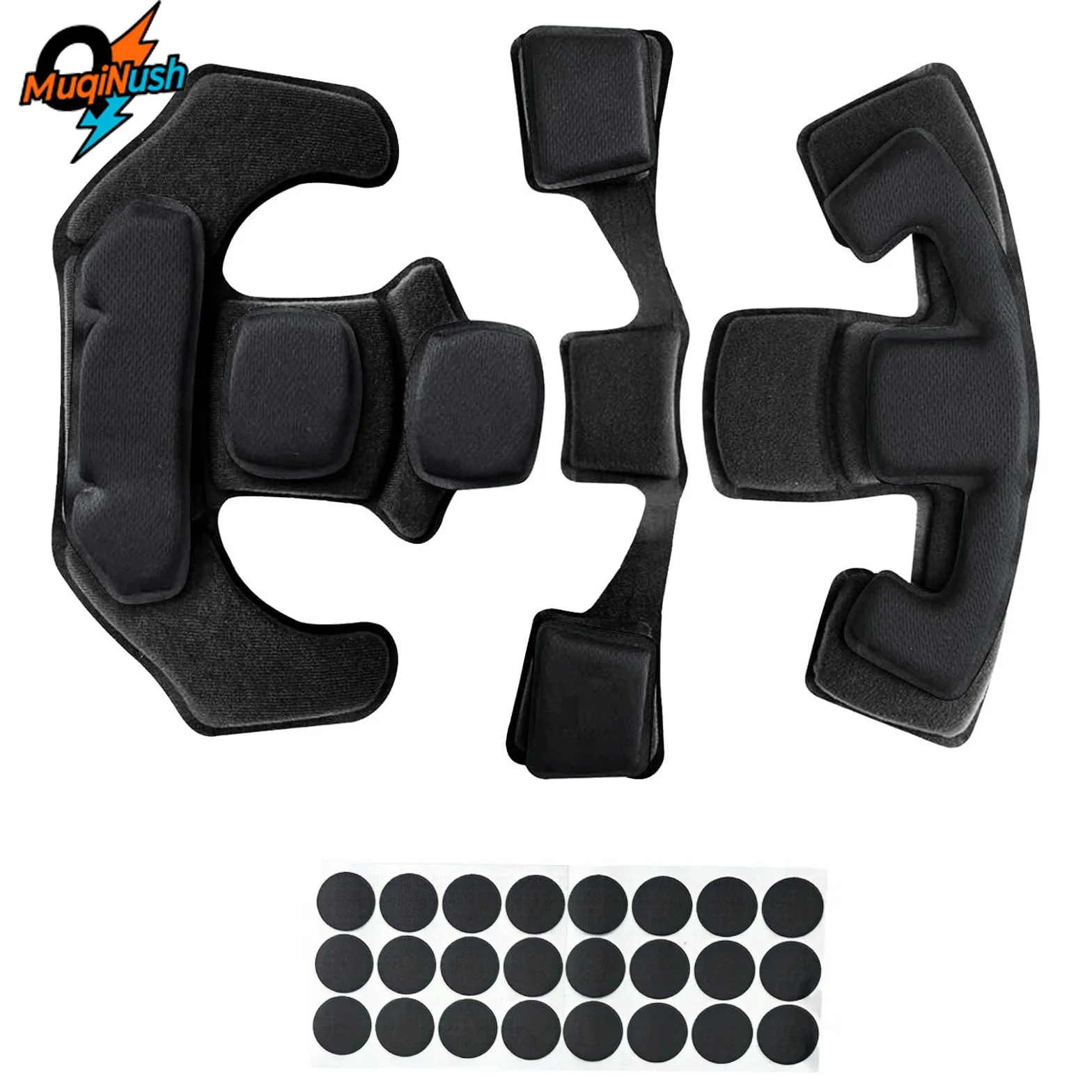 

MuqiNush Universal Tactical Helmet Liner System With Memory Foam Padding Replacement Protective Inner Pads For Enhanced Comfort