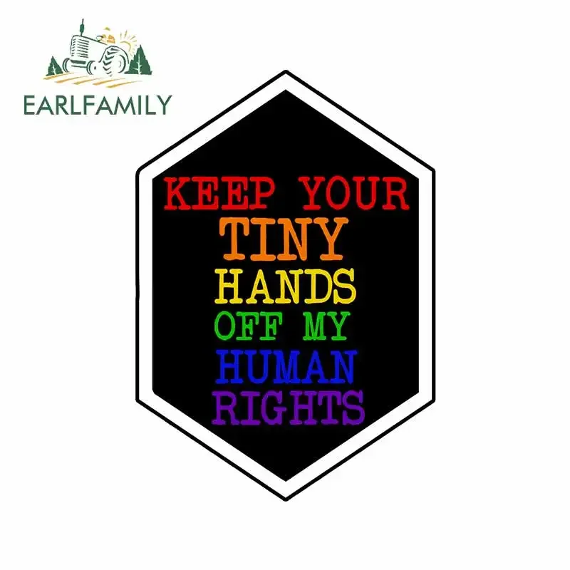 

EARLFAMILY 13 см x 9,2 см наклейка на автомобиль с надписью «Не трогай мои права», виниловые водонепроницаемые предупреждающие наклейки на бампер, запчасти для мотоциклов