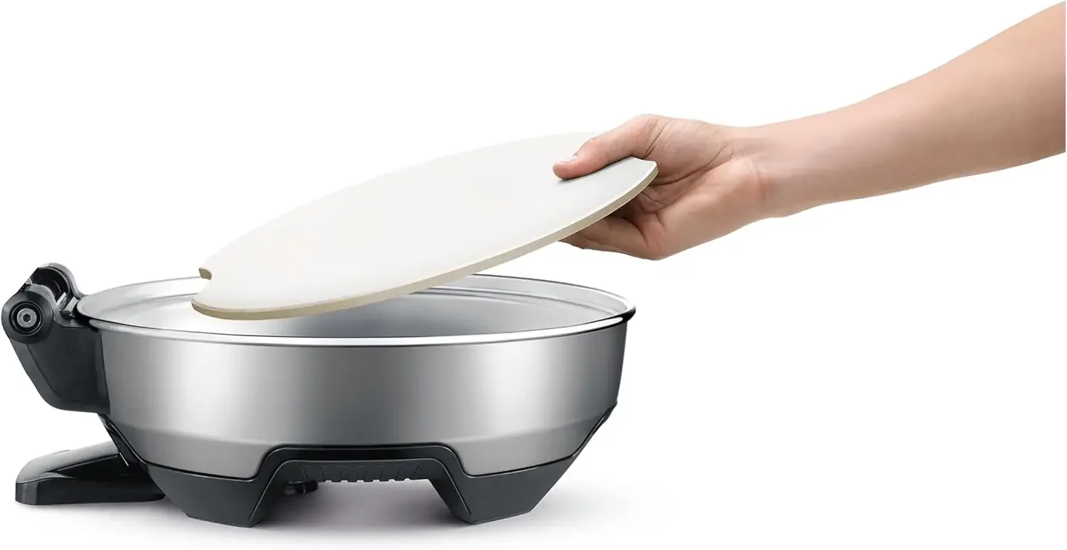 Pizza Maker, 19.5 x 12.6 x 19.2 inches, Silver