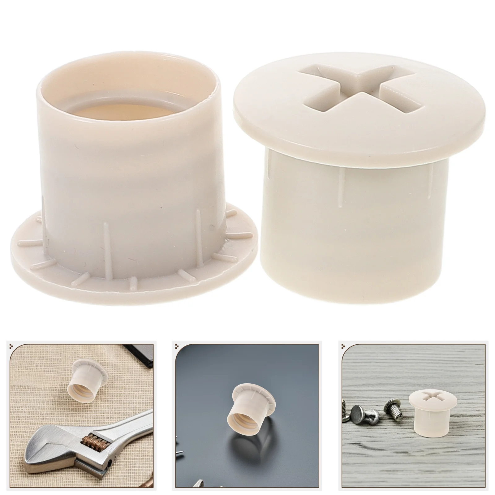 

4pcs Kids Plastic Slide Screw Caps Replacement Children'S Slides Fixing Cap Play Equipment Grey Easy Install Weather Resistant