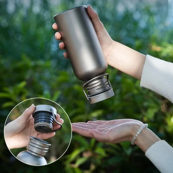 Titanium Outdoor Camping Water Bottle 1