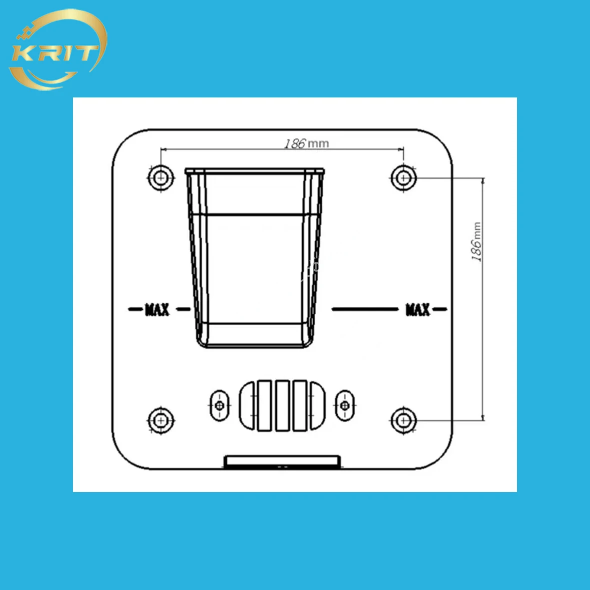 Front Panel Distributing Valve Block YKF VEVOR Hard Gelato Ice Cream Machine Accessories Spare Part With Seal Rings