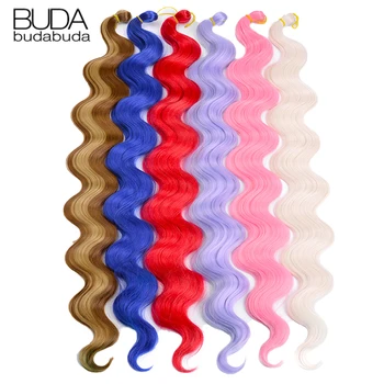 Pelo de ganchillo ondulado, extensiones de cabello trenzado sintético Natural suave tejido de 22 pulgadas, trenzas de pelo de ganchillo con ondas de océano profundo