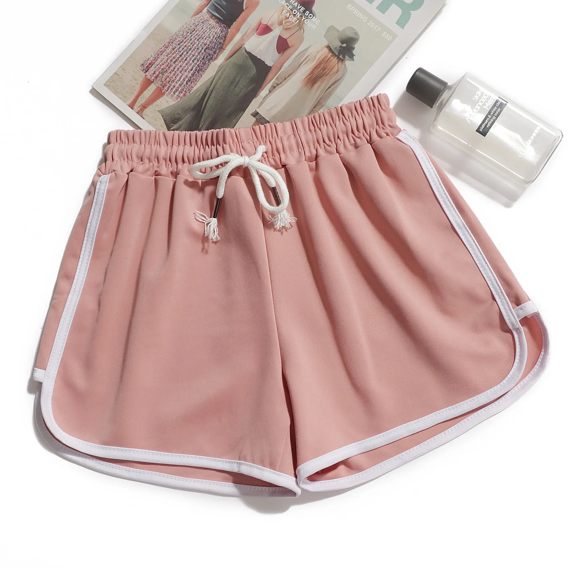 

Wide Leg Shorts Sleeping Pants Casual Loose Sports Shorts 2024 Summer Basic Elastic Waist Drawstring Yoga Pants Running Pants