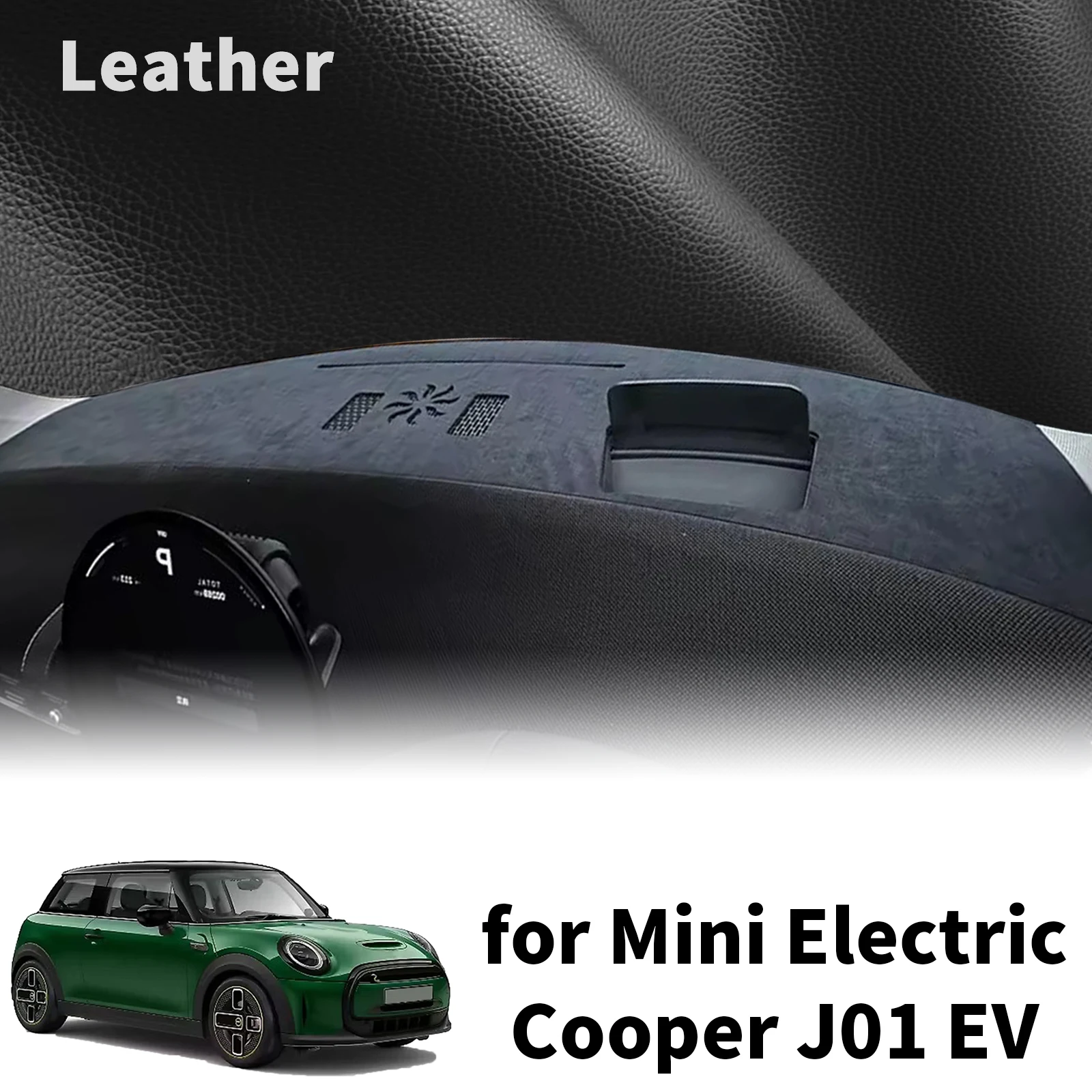 

for Mini Electric Cooper J01 2026-2024 EV E SE High Quality Dashboard Cover Dashmat Sunshade Anti‑UV Protector Dash Mat Pad